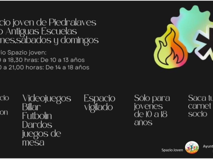 El SPAZIO JOVEN vuelve a abrir sus puertas en Piedralaves