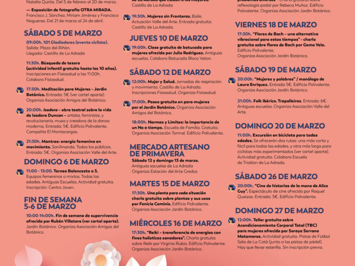 Mes de marzo, mes de la MUJER