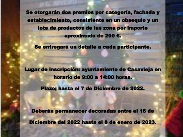 III CONCURSO DE DECORACION NAVIDEÑA DE FACHADAS Y ESTABLECIMIENTOS
