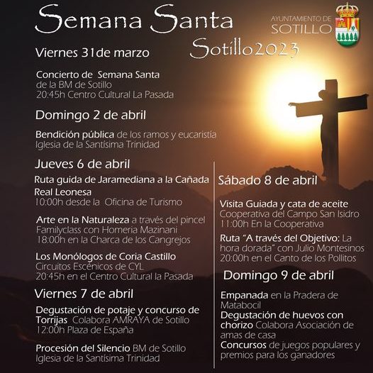 Programación de Semana Santa en Sotillo 2023