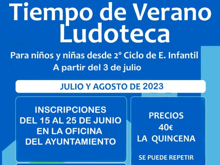 LUDOTECA TIEMPO DE VERANO SOTILLO 2023