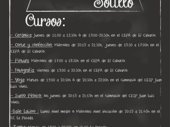 TALLERES DE ADULTOS en Sotillo