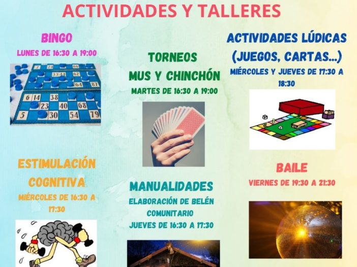 Actividades en el Centro Multiservicios Villa de La Adrada.