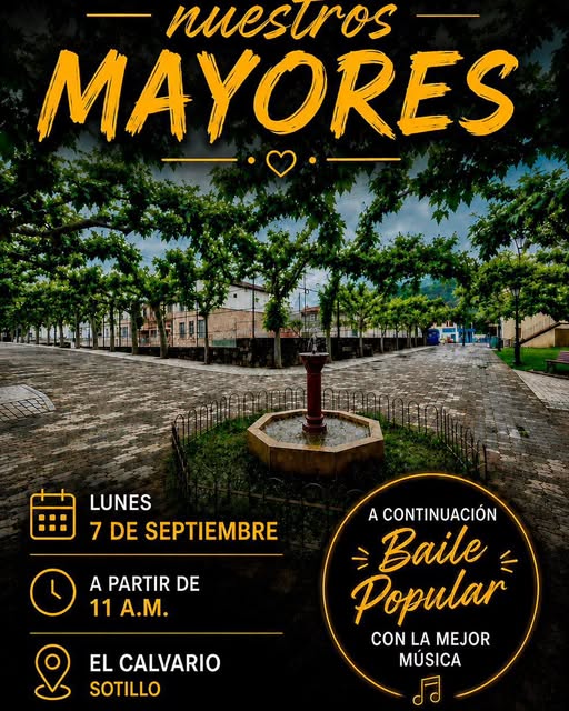 Cartel de Nuestros Mayores en Sotillo de la Adrada