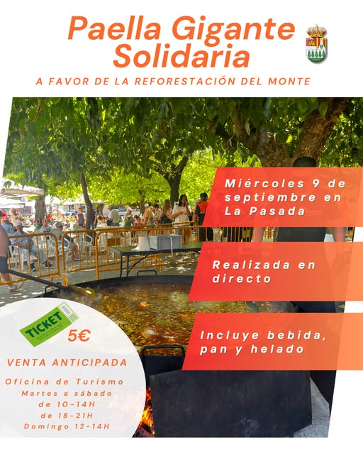 Cartel de la Paella Gigante Solidaria de Sotillo de la Adrada