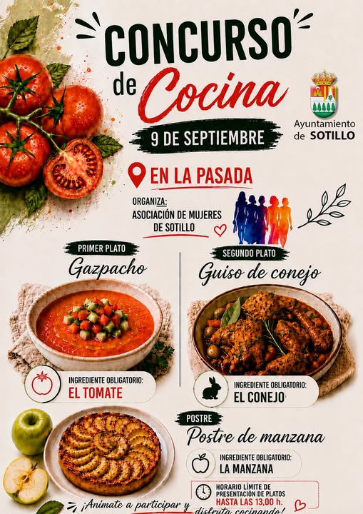 Cartel del Concurso de Cocina de Sotillo de la Adrada